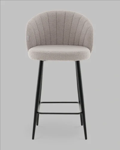 Стул полубарный Ханнингем букле светло-серый УТ000041700 Stool Group, /, ножки//, размеры - ***** фото 9