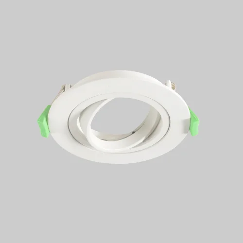 Светильник точечный CLT 001C1 WH V2 Crystal Lux белый на 1 лампу, основание белое в стиле современный круглый фото 3