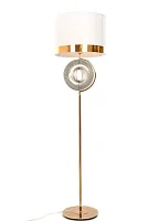 Торшер Monteroni LDF 5532 F.GD+WT Lumina Deco  белый 1 лампа, основание золотое в стиле современный
