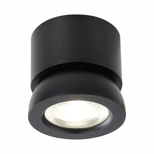 Светильник накладной LED St654 ST654.432.10 ST-Luce чёрный 1 лампа, основание чёрное в стиле хай-тек круглый фото 2