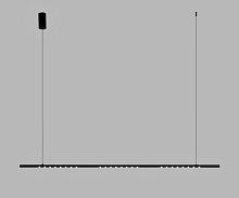 Светильник подвесной LED Магни 08557-150L,19 Kink Light чёрный на 1 лампу, основание чёрное в стиле минимализм хай-тек современный линейный Светильник подвесной LED Магни 08557-150L,19 Kink Light чёрный на 1 лампу, основание чёрное в стиле минимализм хай-тек современный линейный