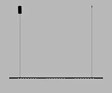 Светильник подвесной LED Магни 08557-150L,19 Kink Light чёрный на 1 лампу, основание чёрное в стиле минимализм хай-тек современный линейный