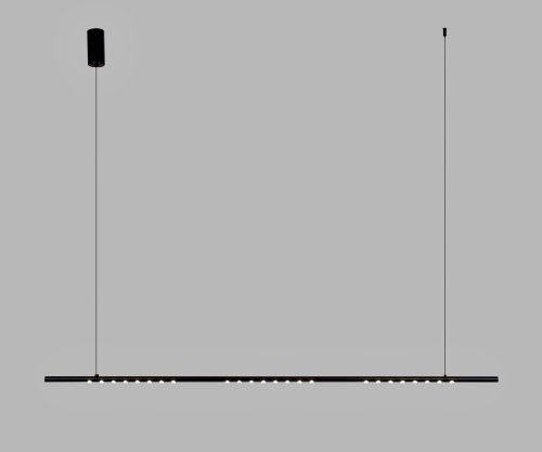 Светильник подвесной LED Магни 08557-150L,19 Kink Light чёрный на 1 лампу, основание чёрное в стиле минимализм хай-тек современный линейный