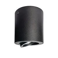 Светильник накладной Binoco 52007 Lightstar чёрный 1 лампа, основание чёрное в стиле модерн круглый