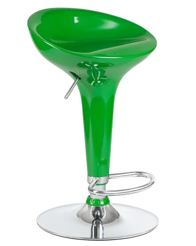 Стул барный 1004-LM BOMBA,  цвет сиденья зеленый металлик, цвет основания хром Dobrin, зелёный/, ножки/металл/хром, размеры - 660*880***430*360 фото 2