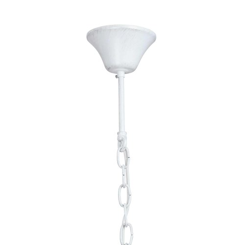 Светильник подвесной V8002-0/1 Vitaluce прозрачный 1 лампа, основание белое в стиле кантри ковка  фото 4