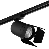 Комплект однофазный со светильником LED Canno C327297 Lightstar чёрный для шинопроводов серии Canno