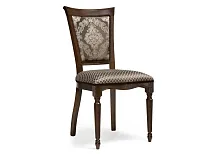 Деревянный стул Байона орех / ромб 490635 Woodville, коричневый/ткань, ножки/массив бука/орех, размеры - ****500*580