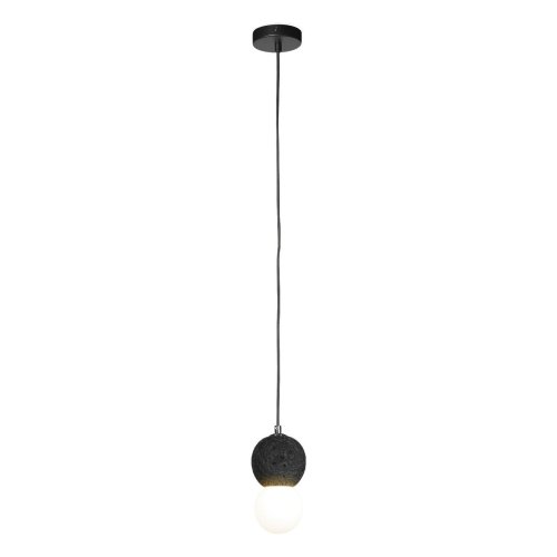 Светильник подвесной Quill 10109 Dark grey LOFT IT белый 1 лампа, основание чёрное в стиле арт-деко шар фото 3