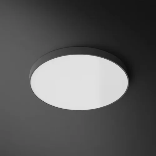 Светильник потолочный DISC COLOR D50 Grey 193116-26 ImperiumLoft белый на 1 лампу, основание серое в стиле современный 