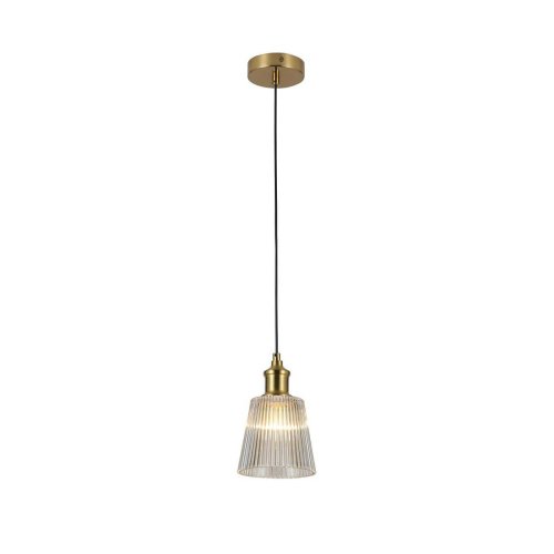 Светильник подвесной Copita 2777-1P Favourite прозрачный 1 лампа, основание медь в стиле современный 
