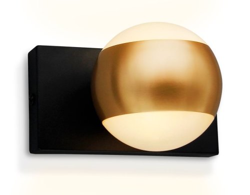 Бра Wallers FW571 Ambrella light белый золотой на 1 лампа, основание чёрное в стиле современный хай-тек 