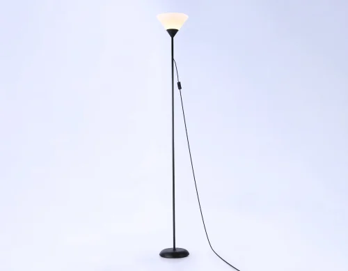 Торшер TR97618 Ambrella light  белый 1 лампа, основание чёрное в стиле современный
 фото 2