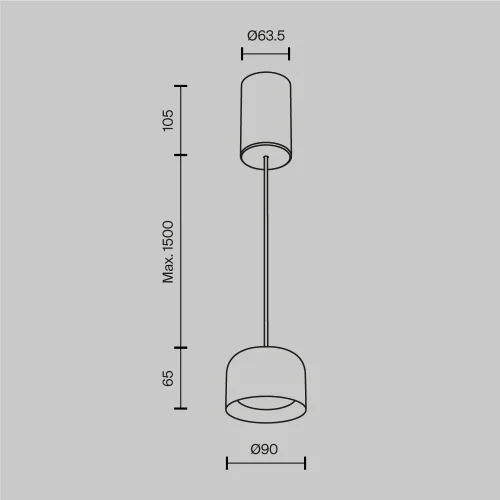 Светильник подвесной LED Comfy P113-L12-3K-BS Maytoni латунь на 1 лампу, основание латунь в стиле современный хай-тек фото 6