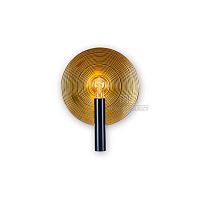 Бра лофт Orbis 091-107 Sun-Lumen золотой 1 лампа, основание чёрное в стиле лофт 