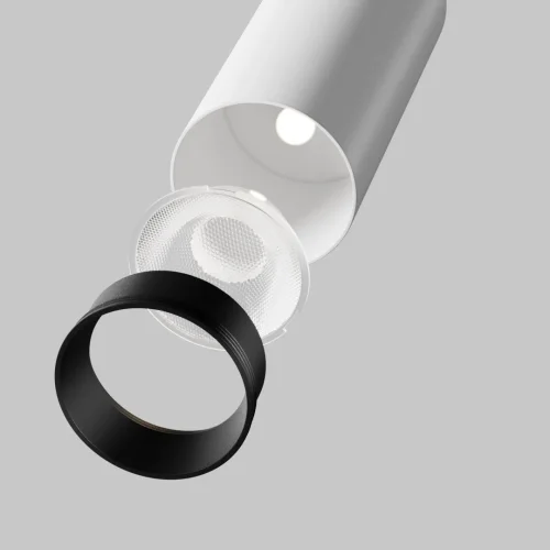 Светильник накладной LED Focus Led C055CL-L12W2.7K-SS-W Maytoni белый на 1 лампу, основание белое в стиле современный хай-тек трубочки фото 9
