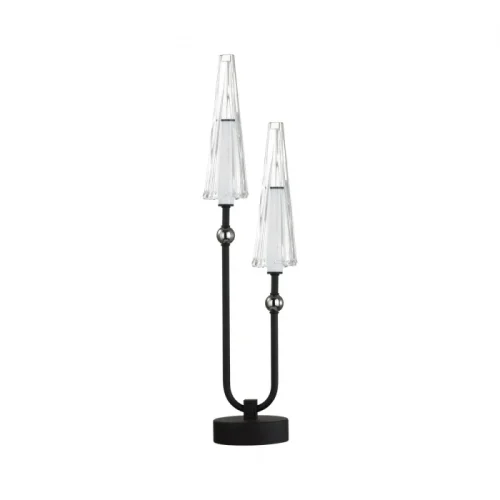 Настольная лампа LED Fungo 5429/10TL Odeon Light прозрачная 1 лампа, основание чёрное металл в стиле хай-тек 