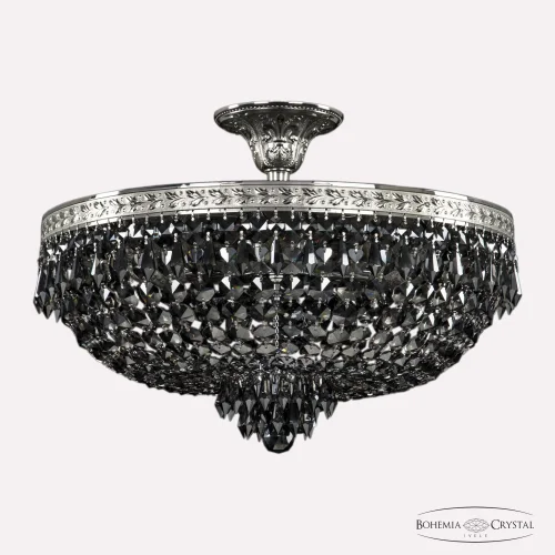 Люстра потолочная 19271/45IV Ni R781 Bohemia Ivele Crystal чёрная на 6 ламп, основание никель в стиле классический sp фото 3
