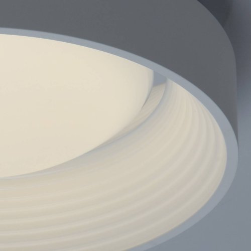 Люстра потолочная LED с пультом Ривз 674016601 DeMarkt белая на 1 лампа, основание белое в стиле хай-тек с пультом фото 9
