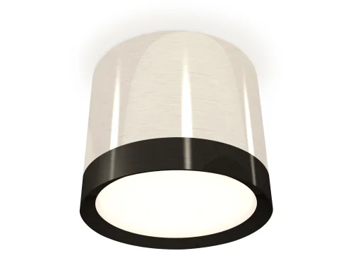 Светильник накладной XS8120001 Ambrella light серебряный 1 лампа, основание серебряное в стиле хай-тек круглый