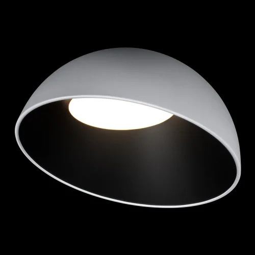 Светильник потолочный LED Egg 10197/500 WB LOFT IT белый на 1 лампу, основание чёрное белое в стиле современный круглый фото 2