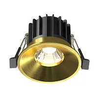 Светильник точечный LED Round DL058-12W4K-BS Maytoni латунь 1 лампа, основание латунь в стиле современный 