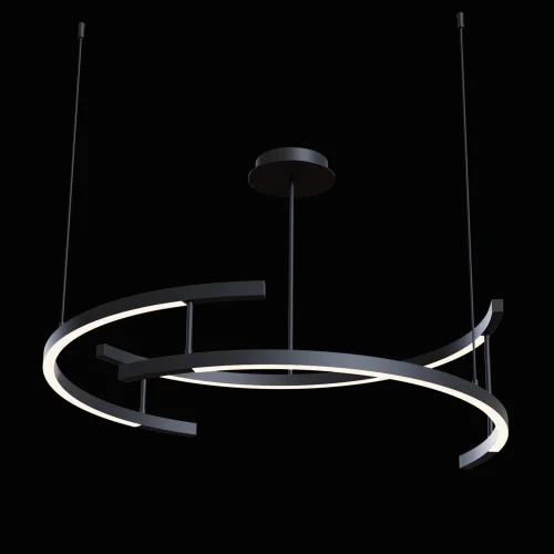 Светильник подвесной LED Line MOD016PL-L52BK Maytoni чёрный 1 лампа, основание чёрное в стиле хай-тек минимализм  фото 3