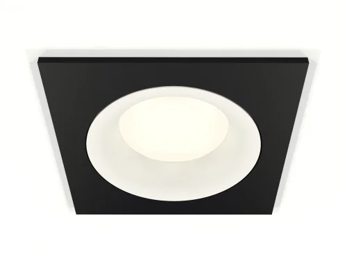 Светильник точечный XC7632001 Ambrella light чёрный белый 1 лампа, основание чёрное в стиле хай-тек современный 