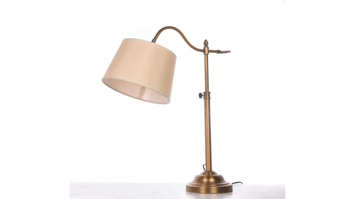 Настольная лампа Sarini LDT 502-1 Lumina Deco бежевая 1 лампа, основание латунь металл в стиле современный  фото 3