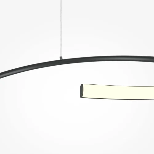 Светильник подвесной LED Curve MOD242PL-L33BK Maytoni чёрный 1 лампа, основание чёрное в стиле минимализм хай-тек современный  фото 2