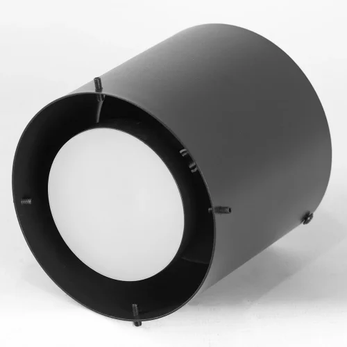 Светильник потолочный LED Milam LSP-7449 Lussole серый на 1 лампу, основание чёрное в стиле современный фото 4