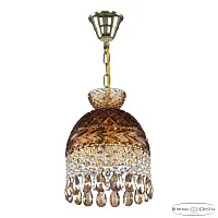 Светильник подвесной 5478/22 G Amber/M-1F K721 Bohemia Ivele Crystal янтарный 3 лампы, основание золотое в стиле классика sp