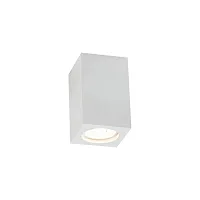 Светильник накладной Conik gyps C005CW-01W Maytoni белый 1 лампа, основание белое в стиле современный квадратный