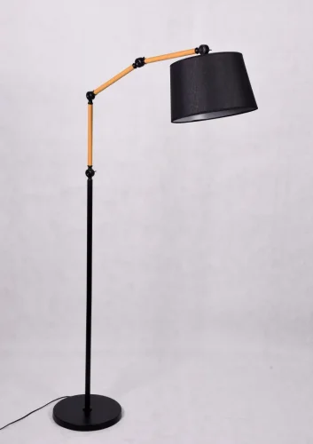 Торшер Corsus LDF 8305 BK Lumina Deco гибкий чёрный 1 лампа, основание чёрное в стиле современный
 фото 5