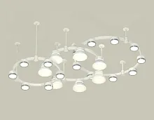 Светильник подвесной XR92212100 Ambrella light белый 22 лампы, основание белое в стиле хай-тек современный 