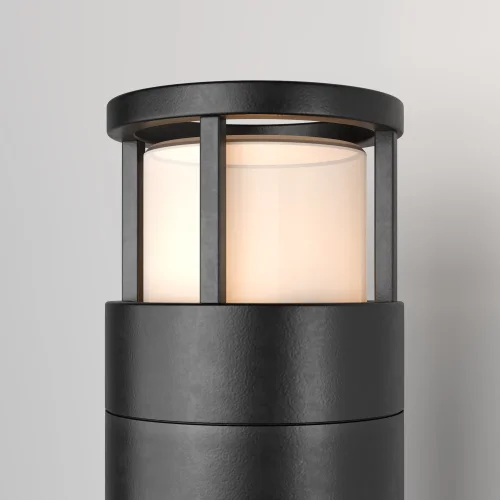 Парковый светильник LED Wolseley Road O011FL-L6B Maytoni уличный IP54 чёрный на 1 лампу, плафон чёрный в стиле современный LED фото 4
