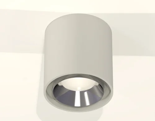 Светильник накладной Techno spot XS7724003 Ambrella light серый 1 лампа, основание серое в стиле хай-тек современный круглый фото 2