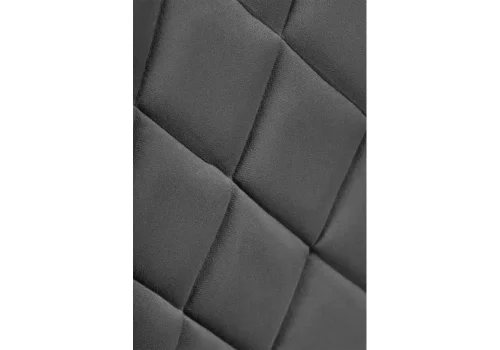 Полубарный стул Баодин К Б/К темно-серый / черный 517163 Woodville, серый/велюр, ножки/металл/чёрный, размеры - ****500*560 фото 7