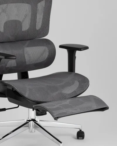 Кресло офисное TopChairs Nimbus, серый УТ000041778 Stool Group, /, ножки//, размеры - ***** фото 5