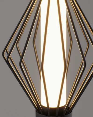 Светильник подвесной LED Eloise V11350-PL Moderli белый чёрный на 1 лампу, основание чёрное в стиле современный фото 4