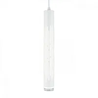 Светильник подвесной LED Borgia OML-101706-20 Omnilux белый 1 лампа, основание белое в стиле хай-тек современный трубочки