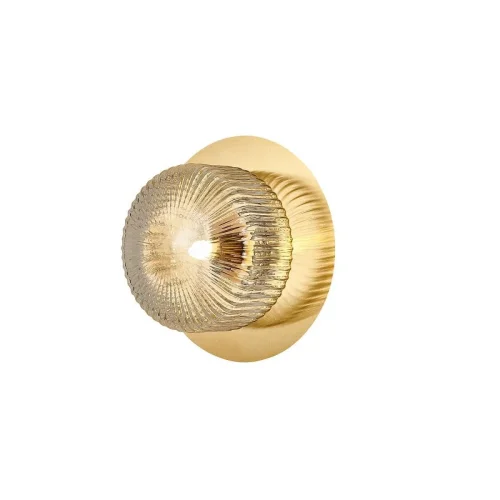 Бра Malinconia 4051-1W Favourite прозрачный на 1 лампа, основание латунь в стиле современный 