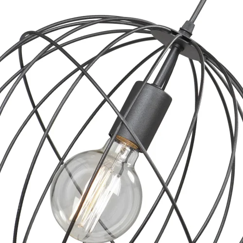 Светильник подвесной V4394-1/1S Vitaluce без плафона 1 лампа, основание чёрное в стиле лофт  фото 2