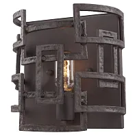 Бра лофт LSP-9121 Lussole коричневый 1 лампа, основание коричневое в стиле лофт 