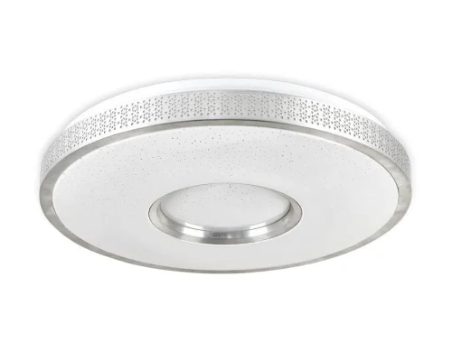 Светильник потолочный LED с пультом FF81 Ambrella light белый на 1 лампу, основание белое в стиле современный хай-тек с пультом фото 4