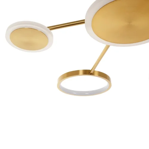Люстра потолочная LED Nora MR1170-7CL MyFar без плафона на 7 ламп, основание золотое в стиле современный хай-тек  фото 4