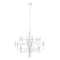 Люстра подвесная Gino 10196/650 White LOFT IT без плафона на 18 ламп, основание белое в стиле современный 