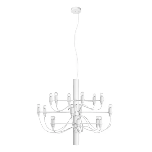 Люстра подвесная Gino 10196/650 White LOFT IT без плафона на 18 ламп, основание белое в стиле современный 