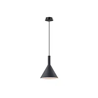 Светильник подвесной COCKTAIL SP1 SMALL NERO Ideal Lux чёрный на 1 лампу, основание чёрное в стиле современный 