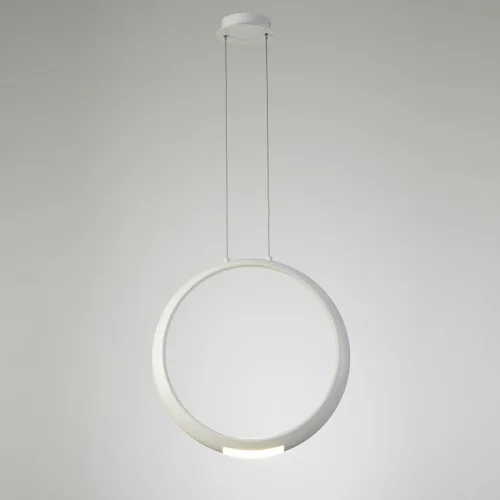 Светильник подвесной LED RING 6170 Mantra белый 1 лампа, основание белое в стиле хай-тек  фото 2